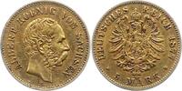 Sachsen 5 Mark Gold Albert 1873-1902. -