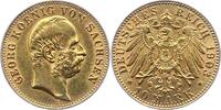 Sachsen 10 Mark Gold Georg 1902-1904. -