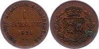 Schleswig-Holstein-Königliche Linie Sechsling Unter Statthalterschaft 1848-1851. -