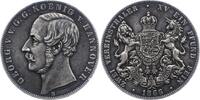 Braunschweig-Calenberg-Hannover Doppeltaler Georg V. 1851-1866. -