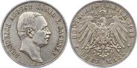 Sachsen 3 Mark Friedrich August III. 1904-1918. -