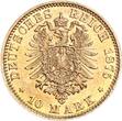 Bayern 10 Mark 1875 D Ludwig II. 1864 - 1886 vorzüglich-stempelglanz