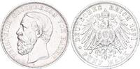 Baden 5 Mark Friedrich I. 1856 - 1907 mit Querstrich beim A -