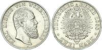 Württemberg Karl 1864 - 1891 2 Mark 1888 F sehr schön-vorzüglich