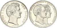 Bayern Geschichtsdoppeltaler 1842 Ludwig I. 1825 - 1848 Vermählung des Kronprinzen vorzüglich+