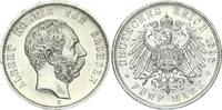 Sachsen Albert 1873 - 1902 5 Mark 1898 E fast stempelglanz