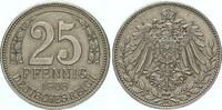 Kaiserreich 25 Pfennig 1908 A Probe matt/prägefrisch