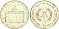 DDR 5 Mark Gedenkmünze Berlin, Brandenburger Tor -