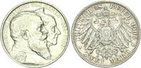 Baden Friedrich I. 1856 - 1907 Goldenen Hochzeit 2 Mark 1906 G vorzüglich-stempelglanz
