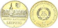 DDR 5 Mark Gedenkmünze Altes Rathaus Leipzig -