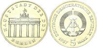 DDR 5 Mark Gedenkmünze Berlin, Brandenburger Tor -