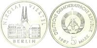 DDR 5 Mark Gedenkmünze Nikolaiviertel, Nikolaikirche -
