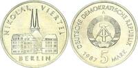DDR 5 Mark Gedenkmünze Nikolaiviertel, Nikolaikirche -