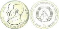 DDR 5 Mark Gedenkmünze Adolf von Menzel -