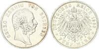 Sachsen 5 Mark Georg 1902 - 1904 interessante Verprägung -