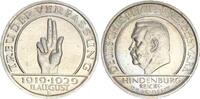 Weimarer Republik Schwurhand 5 Reichsmark 1929 D vorzüglich