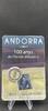 Andorra 2 Euro Gedenkmünze 100 Jahre National Hymne Andorras, Coincard -
