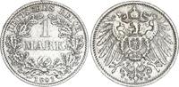 Kaiserreich 1 Mark 1891 D großer Adler sehr schön