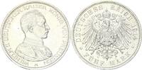 Preußen 5 Mark 1914 A Wilhelm II. 1888 - 1918 in Uniform vorzüglich