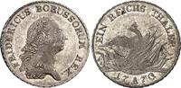 Brandenburg-Preußen Reichstaler 1770 A (Berlin) Friedrich II. der Große 1740 - 1786 fast stempelglanz