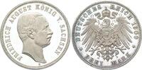 Sachsen 3 Mark Friedrich August III. 1904 - 1918 -