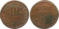 Münster-Bistum 3 Pfennig Friedrich Christian von Plettenberg 1688 - 1706 -