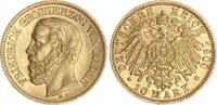 Baden 10 Mark Friedrich I. 1856 - 1907 -
