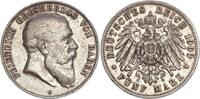 Baden 5 Mark Friedrich I. 1856 - 1907 -