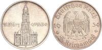Drittes Reich 5 Reichsmark Garnisonkirche von Potsdam, mit Datum -