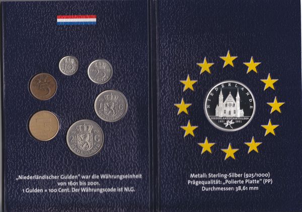 Niederlande Die letzten nationalen Kursmünzen vor der EuroWährung