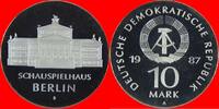DDR 10 Mark 1987 Schauspielhaus Berlin Silber Polierte Platte offen, Pro... 63,00 EUR  zzgl. 5,50 EUR Versand