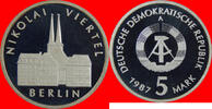 DDR 5 Mark 1987 Nikolai-Viertel , 750 Jahre Berlin Polierte Platte offen... 22,00 EUR  zzgl. 2,00 EUR Versand