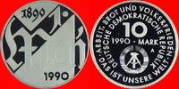 DDR 10 Mark 1990 1. Mai Polierte Platte offen, Proof PP, 63,00 EUR  zzgl. 5,50 EUR Versand