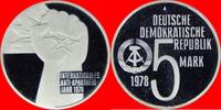 DDR 5 Mark 1978 Anti Apartheid Polierte Platte offen, Proof PP 21,00 EUR  zzgl. 2,00 EUR Versand