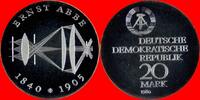DDR 20 Mark 1980 Ernst Abbe Silber in Kapsel Polierte Platte offen, Proo... 49,90 EUR  zzgl. 2,00 EUR Versand