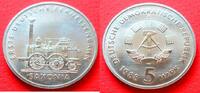 DDR 5 Mark 1988 Saxonia - Erste Deutsche Ferneisenbahn Stempelglanz 3,00 EUR  zzgl. 2,00 EUR Versand