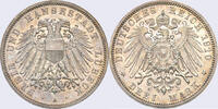 Kaiserreich Lübeck 3 Mark 1910 A (2/68No) Stadtwappen, J. 82, 1910 A Pol... 820,00 EUR kostenloser Versand