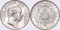 Kaiserreich Sachsen 2 Mark 1904 E (4/28Be) Georg, 2 Mark, auf den Tod, J... 140,00 EUR  zzgl. 5,50 EUR Versand