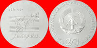 DDR 20 Mark 1975 (D9) Johann Sebastian Bach unz., ganz min. Kr. 36,00 EUR  zzgl. 2,00 EUR Versand
