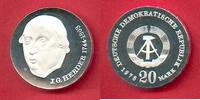 DDR 20 Mark Herder Silber in Kapsel