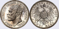 Kaiserreich Mecklenburg-Strelitz 2 Mark 1905 A (6/06Ku) Adolf Friedrich ... 2500,00 EUR kostenloser Versand