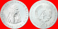 DDR 20 Mark 1966 (C17) Gottfried Wilhelm Leibniz unz., ganz feine Kr. 68,00 EUR  zzgl. 5,50 EUR Versand
