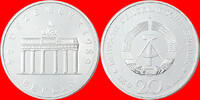 DDR 20 Mark 1990 (D17) Brandenburger Tor 1990 Silber unz., ganz feine Kr. 22,00 EUR21,00 EUR  zzgl. 2,00 EUR Versand