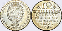 Mecklenburg - Schwerin, Herzogtum 12 Schilling 1791 (6/82eKu) Friedrich ... 1800,00 EUR kostenloser Versand
