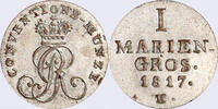 Braunschweig und Lüneburg, Herzogtum 1 Mariengroschen (4/72Te) BS-Calenberg-Hannover, Georg III., Mariengroschen 1817 H, Zellerfeld -