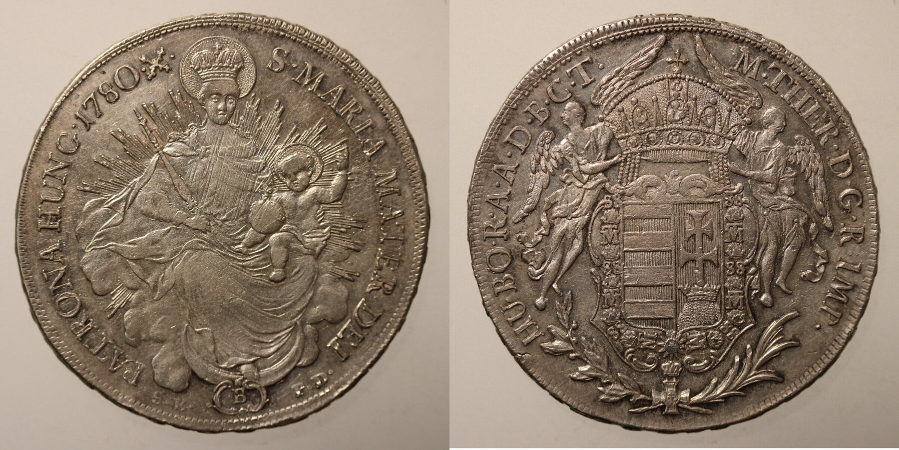 RDR-Ungarn Taler 1780 B SKPD Maria Theresia 1740-1780 Vzgl, L.just ...