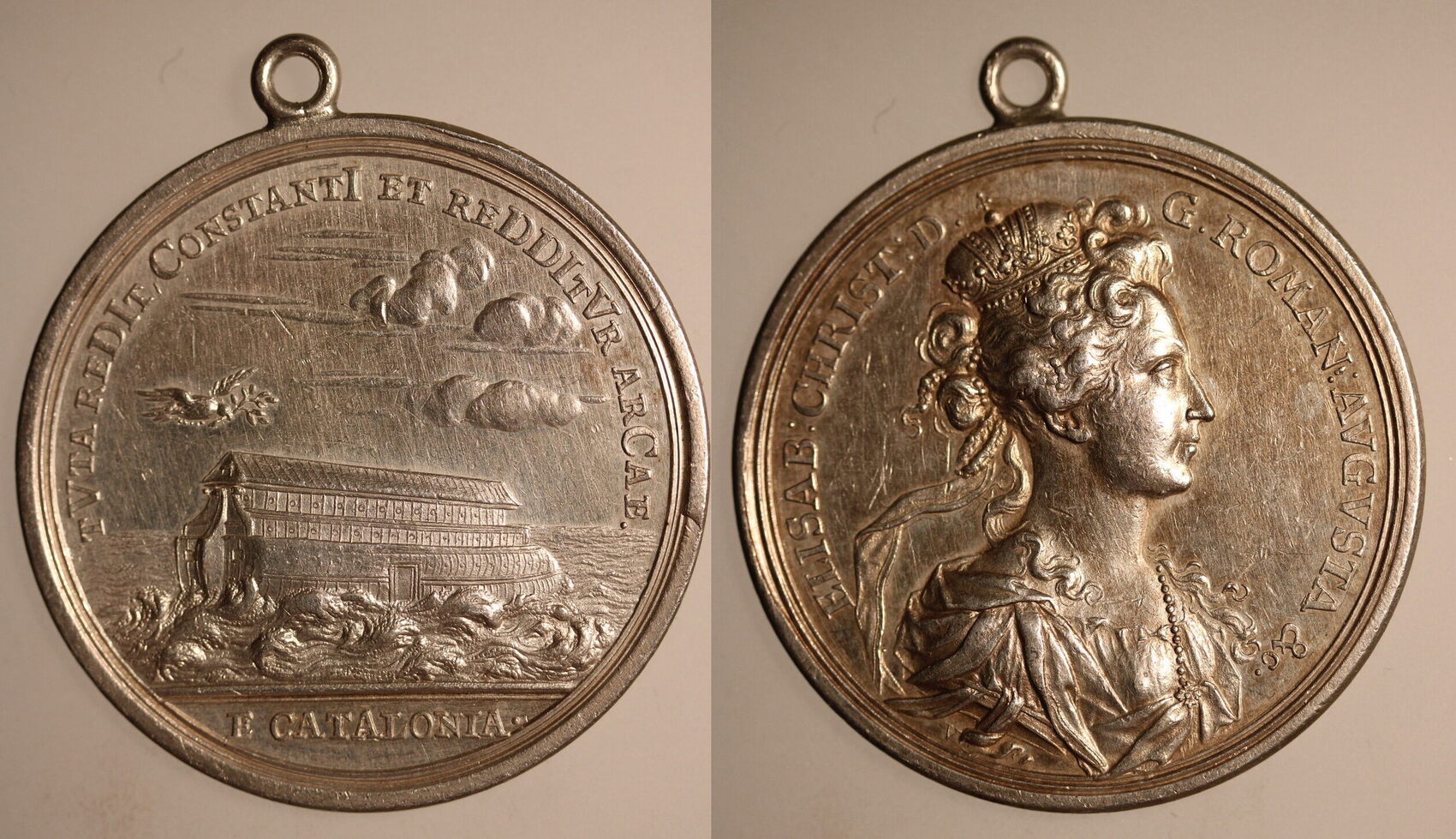 Braunschweig Wolfenbüttel Medaillle 1713 Kaiserin Elisabeth Christina