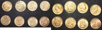 france louisdor/ 20 francs LOT louisdor GOLD typensammlung 1786-1897
