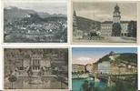 salzburg ansichtskartenlot 1900-1930 3 stk staatsbrücke, residenzplatz plus 1 st linderhof gebraucht