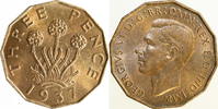 England 3 Pence George 6. -